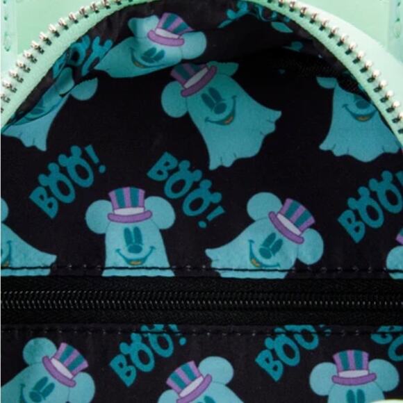 Loungefly Pastel Ghost Mickey Mouse Glow-in-the-Dark Mini Backpack main image 10